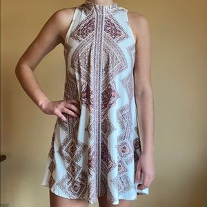 Patterned Blu Pepper T-Shirt Dress!